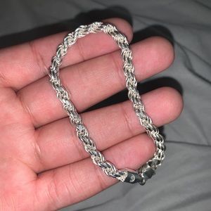 Silver necklace and chains